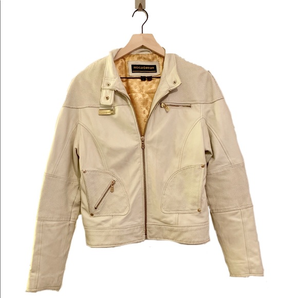 Rocawear Jackets & Blazers - Rocawear Vintage Women’s White Leather Jacket